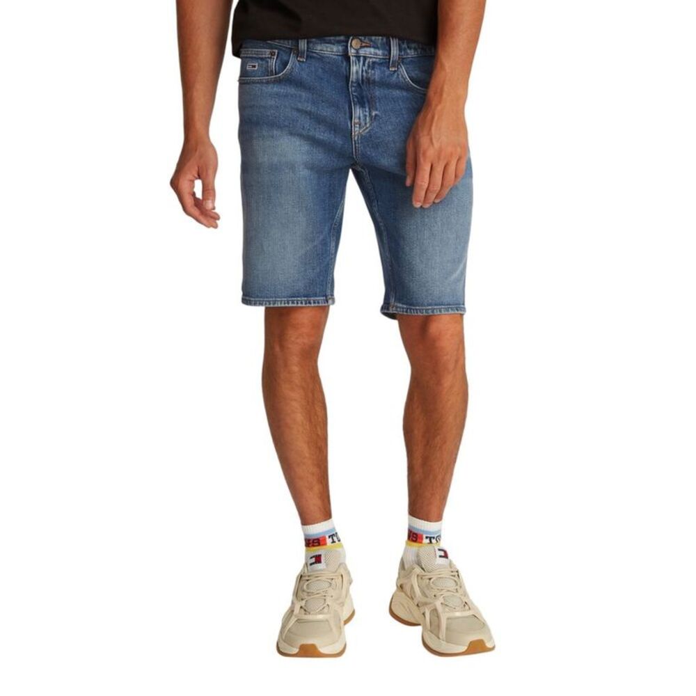 Tommy Hilfiger Jeans Blue Recycled Cotton Bermuda Men's Shorts